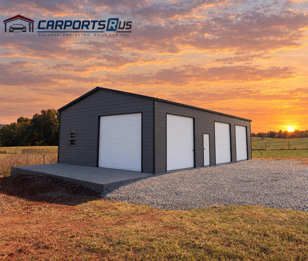 30x40 Metal Garage: Prices, Door Options & Shop Layouts