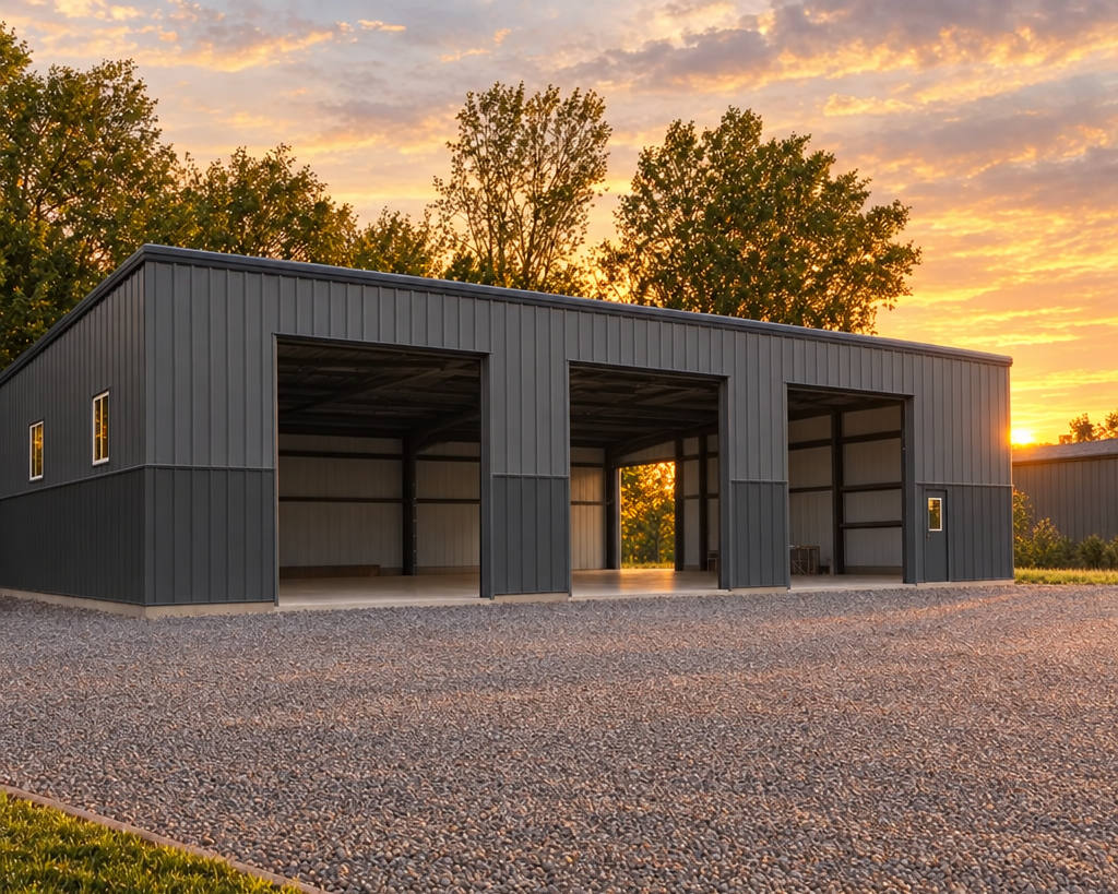 Metal Garage Sizes: Standard 1, 2 & 3 Car Dimensions, Door Heights & Prices
